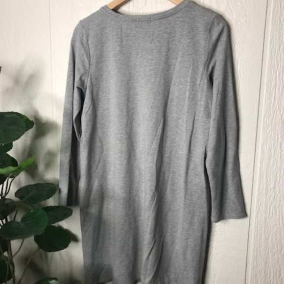 PURE JILL GRAY TUNIC POCKET DRESS SZ. S/P - Picture 3 of 6